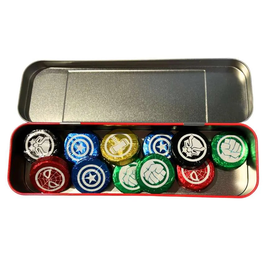 Marvel Pencil Box with Chocolates inside-Marvel Pen Box-Global Food Hub