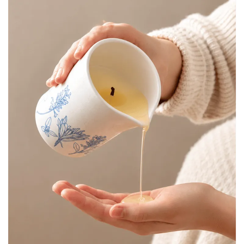 Massage Candle Seasalt & Sage with Pouring Spout-Global Food Hub