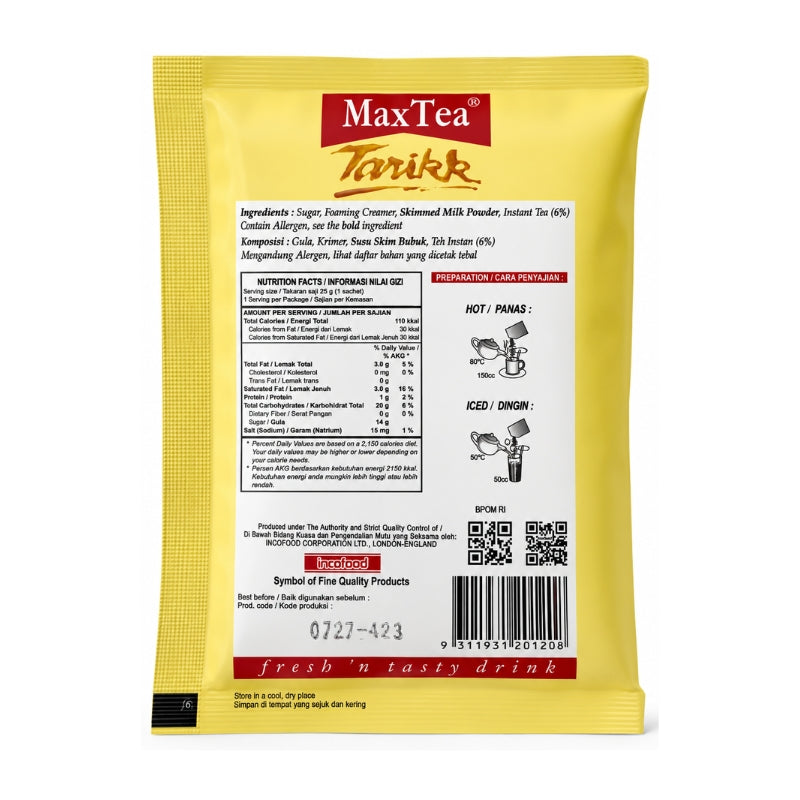 MaxTea Tarikk - Instant Tea Sachet-Global Food Hub