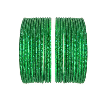 Maya-B Metal Bangles Size 2.10 - Set of 24 - Green-Global Food Hub