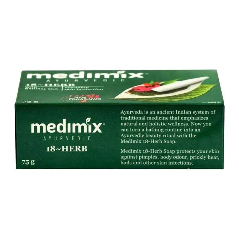 Medimix Ayurvedic 18-Herbs Classic Soap - 75g-Global Food Hub