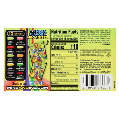 Mike & Ike Mega Mix Sour - 120g-Global Food Hub