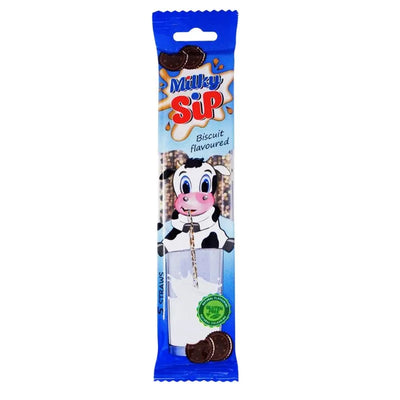 Milky Sip Biscuit Flavoured Straws Gluten Free - 30g-Global Food Hub