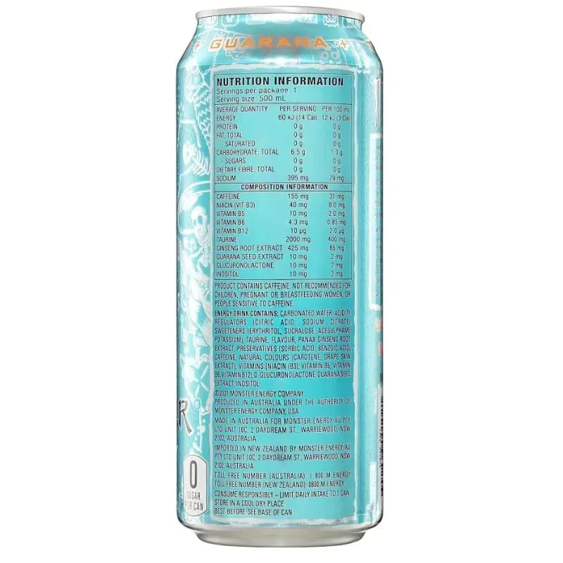 Monster Energy Drink Ultra Fiesta Mango Zero Sugar - 500ml-Global Food Hub