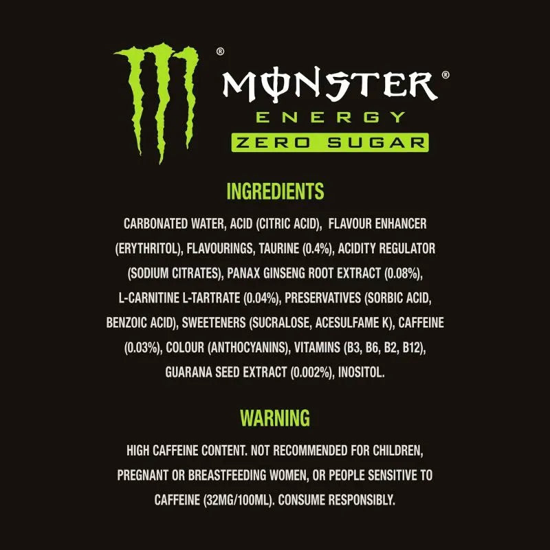 Monster Energy Drink -Zero Sugar - 500ml-Global Food Hub