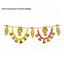 Multi Colour Pearl Toran With Ganesh and Bells -ES6-Global Food Hub