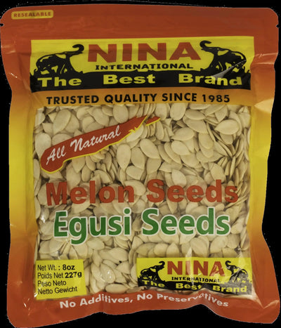 NINA Melon Seeds (Egusi seeds) Whole- 227g-227 grams-Global Food Hub