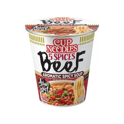 NISSIN Cup Noodle 5 Spices Beef-64 grams-Global Food Hub