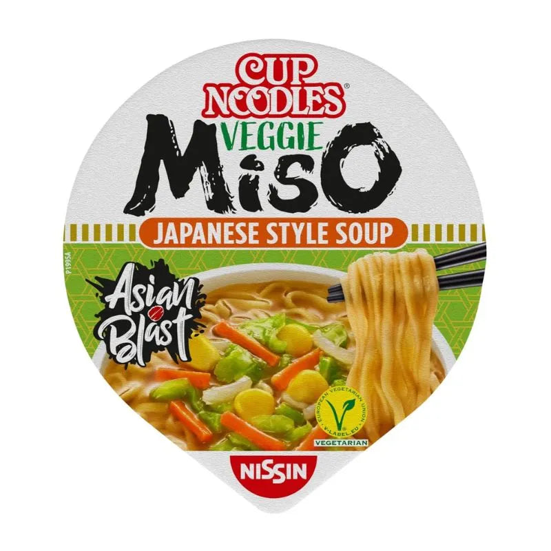 NISSIN Cup Noodle Veggie Miso - 67g-Global Food Hub