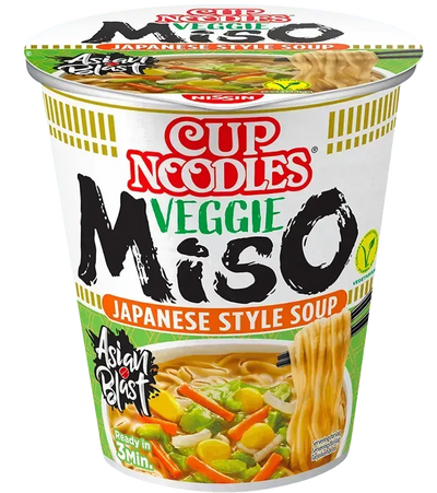 NISSIN Cup Noodle Veggie Miso - 67g-Global Food Hub