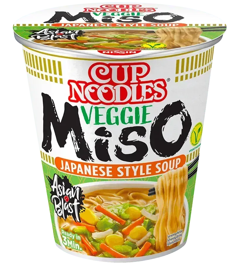 NISSIN Cup Noodle Veggie Miso - 67g-Global Food Hub