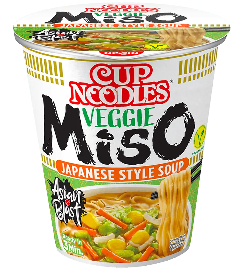 NISSIN Cup Noodle Veggie Miso-67 grams-Global Food Hub