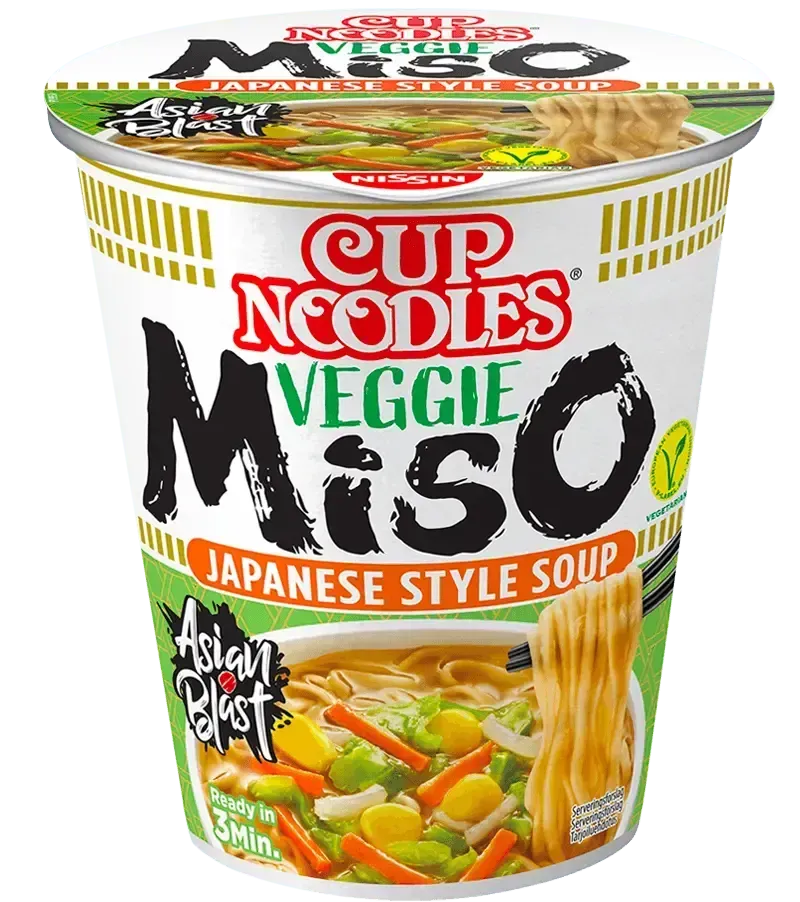 NISSIN Cup Noodle Veggie Miso-67 grams-Global Food Hub