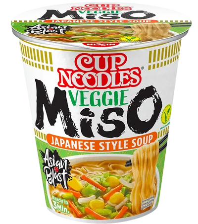 NISSIN Cup Noodle Veggie Miso-67 grams-Global Food Hub