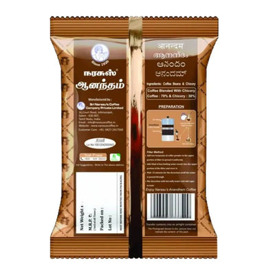 Narasu's Anandhan Premium 70:30 Coffee - 100g-Global Food Hub