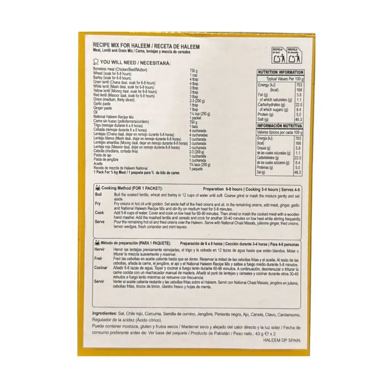 National Haleem Masala - 86g-Global Food Hub