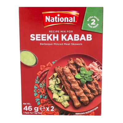 National Spice Mix for Seekh Kabab - 92g-Global Food Hub