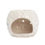 Natural Ceramic Floral Oil Burner (8 x 6.5cm)-Global Food Hub