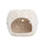 Natural Ceramic Floral Oil Burner (8 x 6.5cm)-Global Food Hub