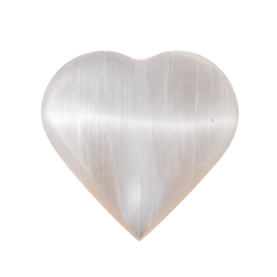 Natural Selenite Heart Crystal Stone-Global Food Hub