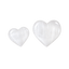 Natural Selenite Heart Crystal Stone -Pack of 2pcs : Small 1pc and Big 1pc-Global Food Hub