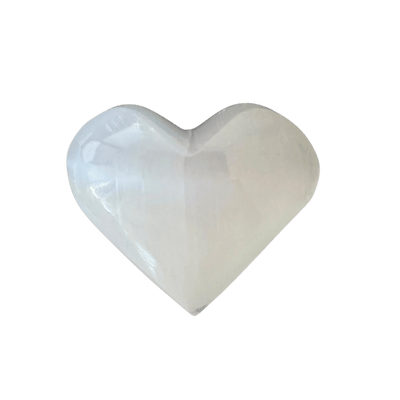 Natural Selenite Heart Crystal Stone - Small-Global Food Hub
