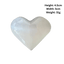Natural Selenite Heart Crystal Stone - Small-Global Food Hub