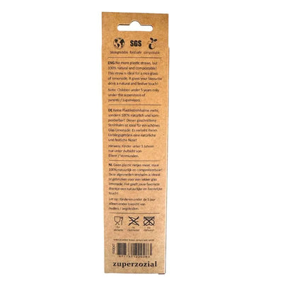 Natural Wheat Straws - Pack of 60-Global Food Hub