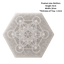 Natural White Selenite Hexagon Plate – Metatron’s Cube Engraved-Global Food Hub
