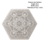 Natural White Selenite Hexagon Plate – Metatron’s Cube Engraved-Global Food Hub