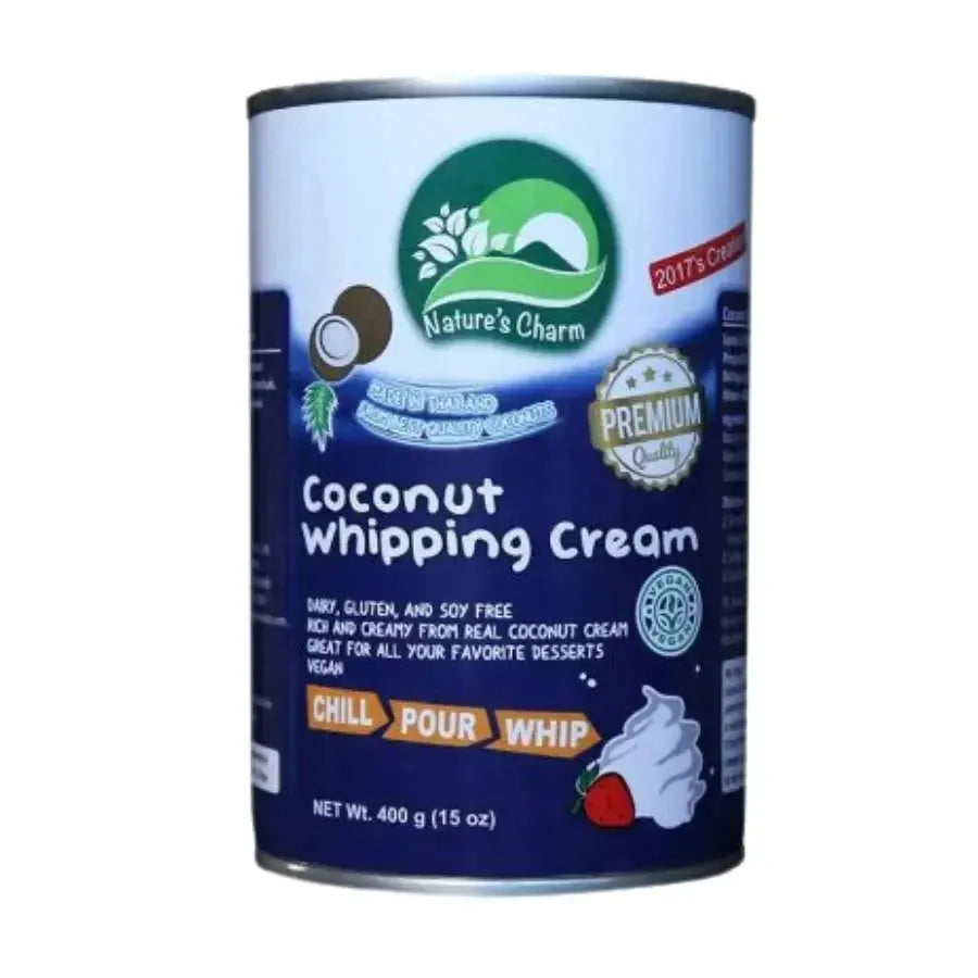 Nature's Charm Coconut Whipped Cream / Slagroom - 400g-Global Food Hub