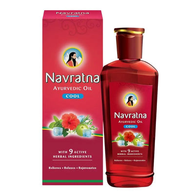 Navratna - Herbal Cool Hair Oil-Global Food Hub