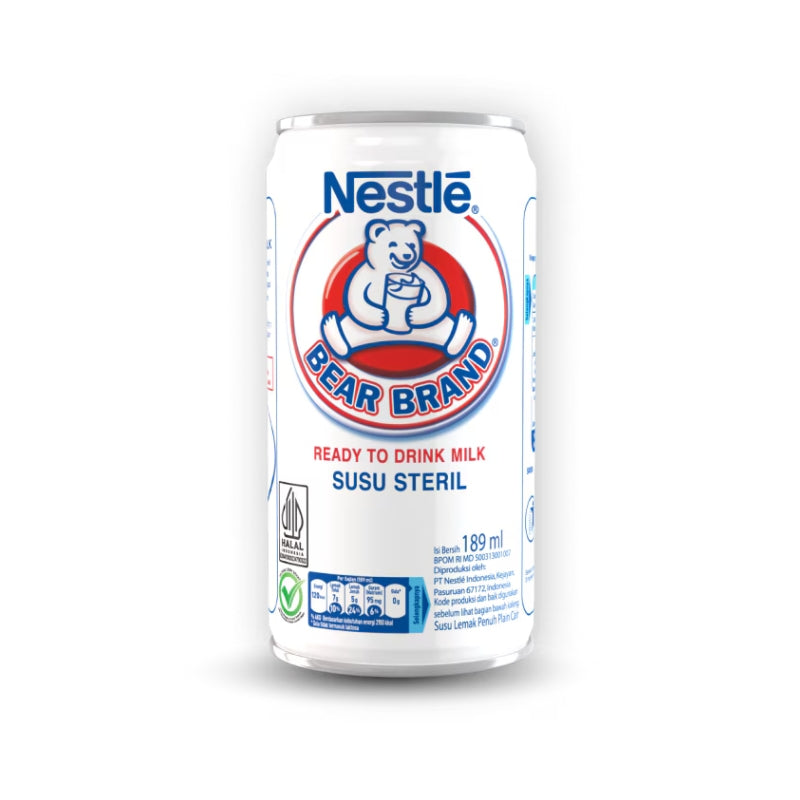 Nestle Bear Brand - Ready to Drink Milk 189 ml-Global Food Hub