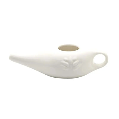 Neti Pot Ceramic – White 250ml-Global Food Hub