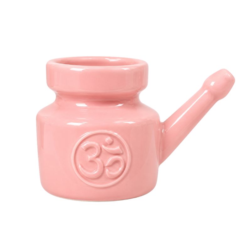 Neti Pot Ohm Ceramic – Baby Pink 300g-Global Food Hub