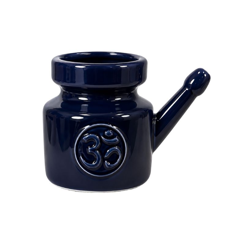 Neti Pot Ohm Ceramic – Black 300g-Global Food Hub