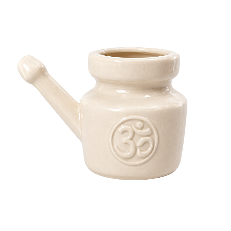 Neti Pot Ohm Ceramic – Cream 400ml-Global Food Hub