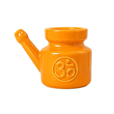 Neti Pot Ohm Ceramic – Light Orange 300g-Global Food Hub