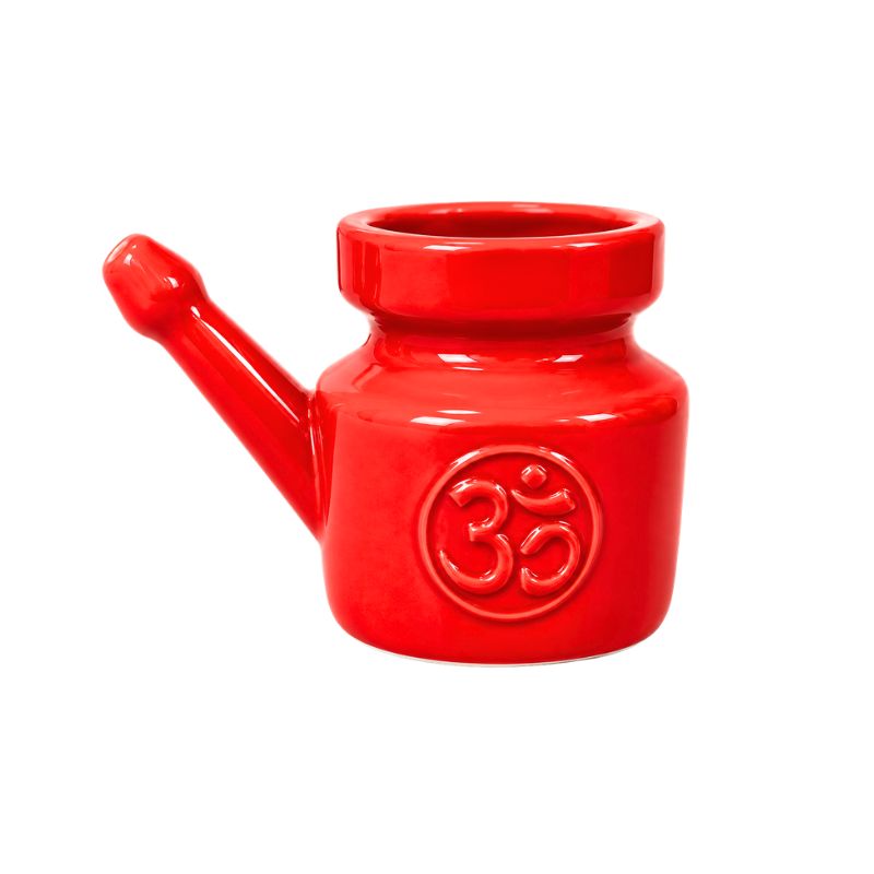 Neti Pot Ohm Ceramic – Orange 300g-Global Food Hub