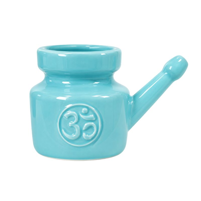 Neti Pot Ohm Ceramic – Sky Blue 300g-Global Food Hub