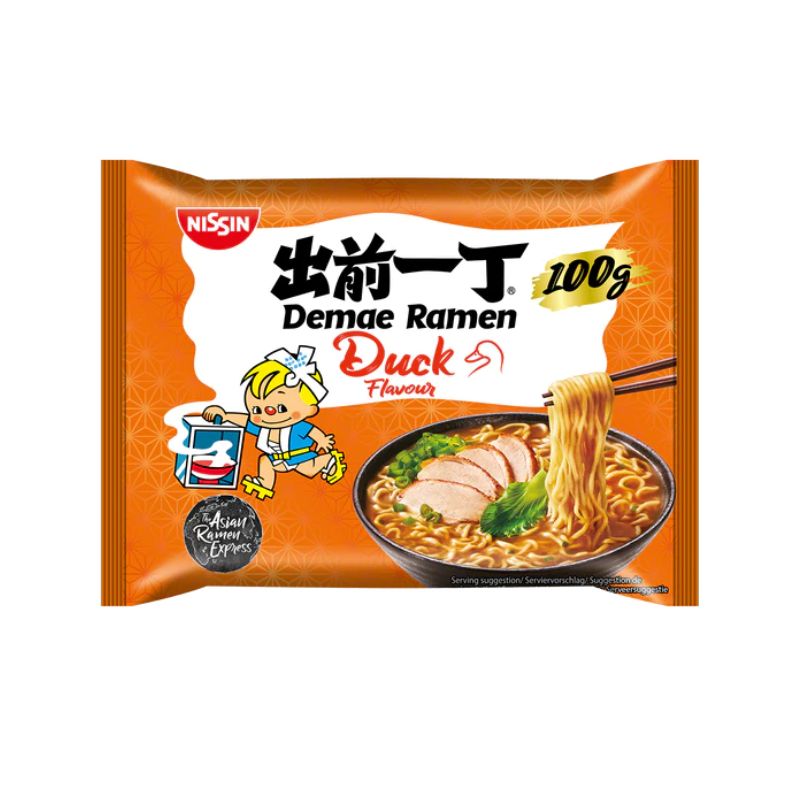 Nissin Demae Ramen Duck (100 gr)-100 grams-Global Food Hub