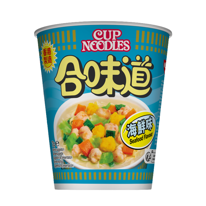 Nissin Hong Kong Cup Noodle Seafood Flavour - 71g-Global Food Hub