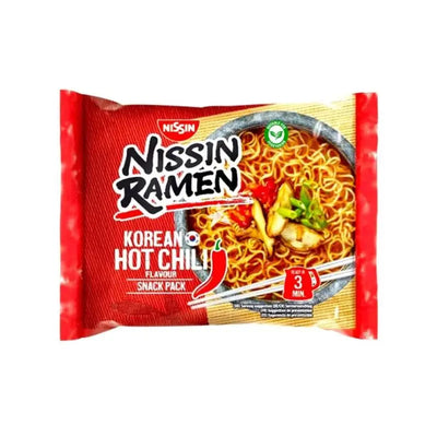 Nissin Ramen Korean Hot Chilli Flavour 65.2g-65.2 grams-Global Food Hub