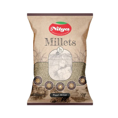 Nitya Pearl Millets (Bajra Whole) - 1Kg-Global Food Hub