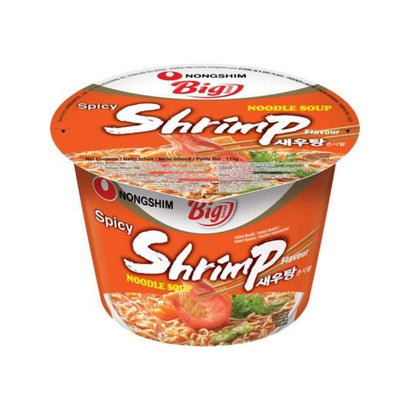Nongshim Bowl Noodle Spicy Shrimp-115 grams-Global Food Hub