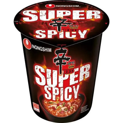 Nongshim Red Super Spicy Instant CUP Noodles - 68g-Global Food Hub