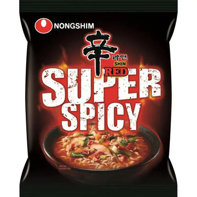 Nongshim Red Super Spicy Instant Noodles-120 grams-Global Food Hub