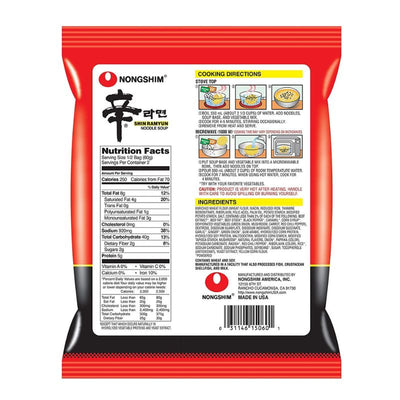 Nongshim Shin Ramyun Noodle - 120g x 5 Pack-Global Food Hub