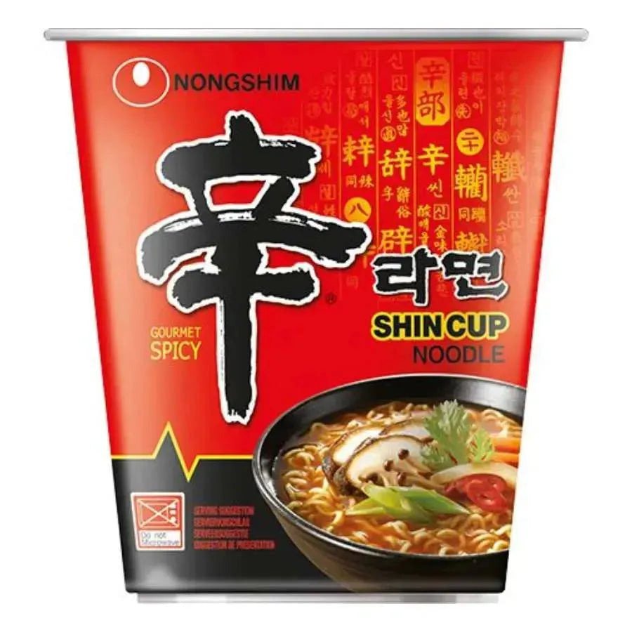 Nongshim Spicy Shin Noodles Cup - 68g-Global Food Hub