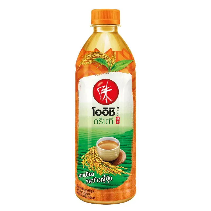 OISHI- Green Tea Drink Genmai-500ml-Global Food Hub